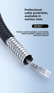 <span class=keywords><strong>Tube</strong></span> flexible en métal plastifié standard national, gaine corruguée pour câbles, blindage de signal électrique, ignifuge - Product Image 6