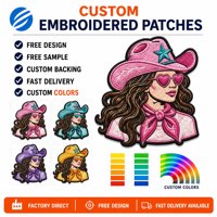 Meilleures ventes : Petites écussons thermocollants brodés à paillettes, motifs Lèvre de cerise scintillante, Fille, Rose, Plume, Nœud, Chapeau, pour la décoration de vêtements et sacs