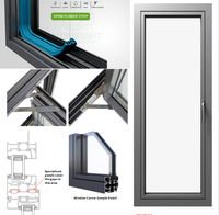 2025 tendance rupture thermique en aluminium fenêtres à battants conception de persienne pivotante pour Villa et hôtel nouvelle arrivée fenêtre pour maison