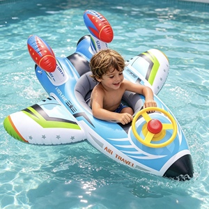 Nuevo <span class=keywords><strong>Asiento</strong></span> Inflable de PVC Grueso con Forma de Avión para Niños Pequeños, Flotador para Piscina, Juego Acuático, Natación al Aire Libre, Capacidad Máxima - Product Image 4