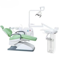 Fauteuil dentaire complet avec capteur, éclairage LED, visualiseur de radiographie intégré, moteur DC silencieux 24V, équipement de traitement dentaire