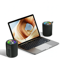 Enceinte Bluetooth AliSelect TG699 avec subwoofer, éclairage d'ambiance LED RGB, système audio compact 15W, portable pour extérieur avec poignée et lumière