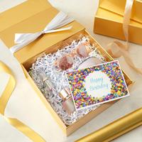 Boîte magnétique en carton recyclable sur mesure, emballage de luxe pliable avec couvercle