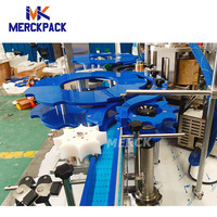 Machine d'étiquetage automatique de bouteilles rondes, applicateur d'étiquettes autocollantes pour ligne d'embouteillage d'eau, de jus et de boissons