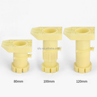 Pieds de table réglables en plastique de haute qualité pour armoire, support latéral, installation facile, pour cuisine et usage domestique
