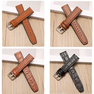 Lionorm cinturino per orologio ibrido in pelle sintetica personalizzato 20mm 22mm per <span class=keywords><strong>Huawei</strong></span> Samsung Galaxy cinturino - Product Image 2