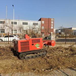 Desbrozadora de orugas diésel de 50 CV para uso agrícola comercial con control remoto y tanque de combustible de 93 litros para vegetación adaptable - Product Image 3