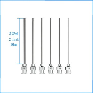 Agujas Dispensadoras <span class=keywords><strong>de</strong></span> Fluidos <span class=keywords><strong>de</strong></span> Acero Inoxidable con Punta Roma <span class=keywords><strong>de</strong></span> 1/4, 1/2, 1, 1 1/2, 2 Pulgadas, Calibre 8 ~ <span class=keywords><strong>30</strong></span> - Product Image 4