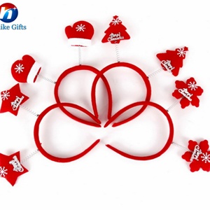 กิ๊บติดผมแฟนซีแบบกำหนดเอง อุปกรณ์ตกแต่งปาร์ตี้ขนปุย ของตกแต่งบูธถ่ายรูป กิ๊บติดผมเขากวางคริสต์มาส - Product Image 5