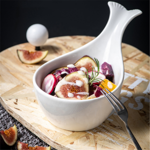 Beluga-juegos de vajilla en forma de cola para boda, cuencos de sabor para salsa de inmersión, cerámica, condimentos - Product Image 3