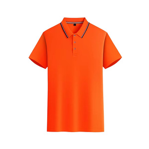 Polo pour homme en mélange de coton respirant, manches courtes, coupe décontractée, léger et confortable, essentiel pour les vacances et les voyages, personnalisation de la marque - Product Image 1