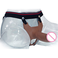 Juguetes de Masturbación Femenina Realistas Yanse, Consolador de 26 cm, Tamaño Grande para Adultos, Consolador con Banda Vibradora, Silicona+PVC, Impermeable