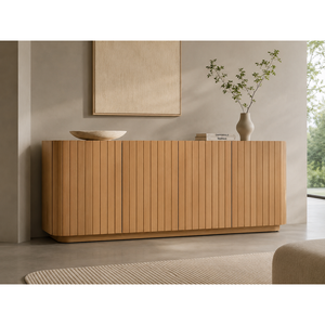 ตู้ไซด์บอร์ดทันสมัย 1830 x 455 x 810 ซม. ทำจากไม้ สำหรับเฟอร์นิเจอร์บ้าน - Product Image 1