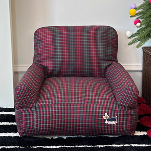 Современный Рождественский комплект для домашних животных в клетку, Съемный и моющийся коврик для кошачьего гнезда, полные кровати для домашних животных, упакованные в картонную коробку - Product Image 6