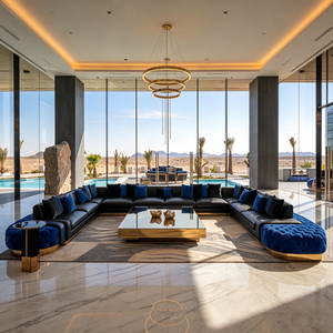 Nuevo Sofá en Forma de U de Lujo de Alta Gama con Tapicerí<span class=keywords><strong>a</strong></span> Árabe Majlis 2026, Personalizable para Muebles de Sala de Estar - Product Image 3