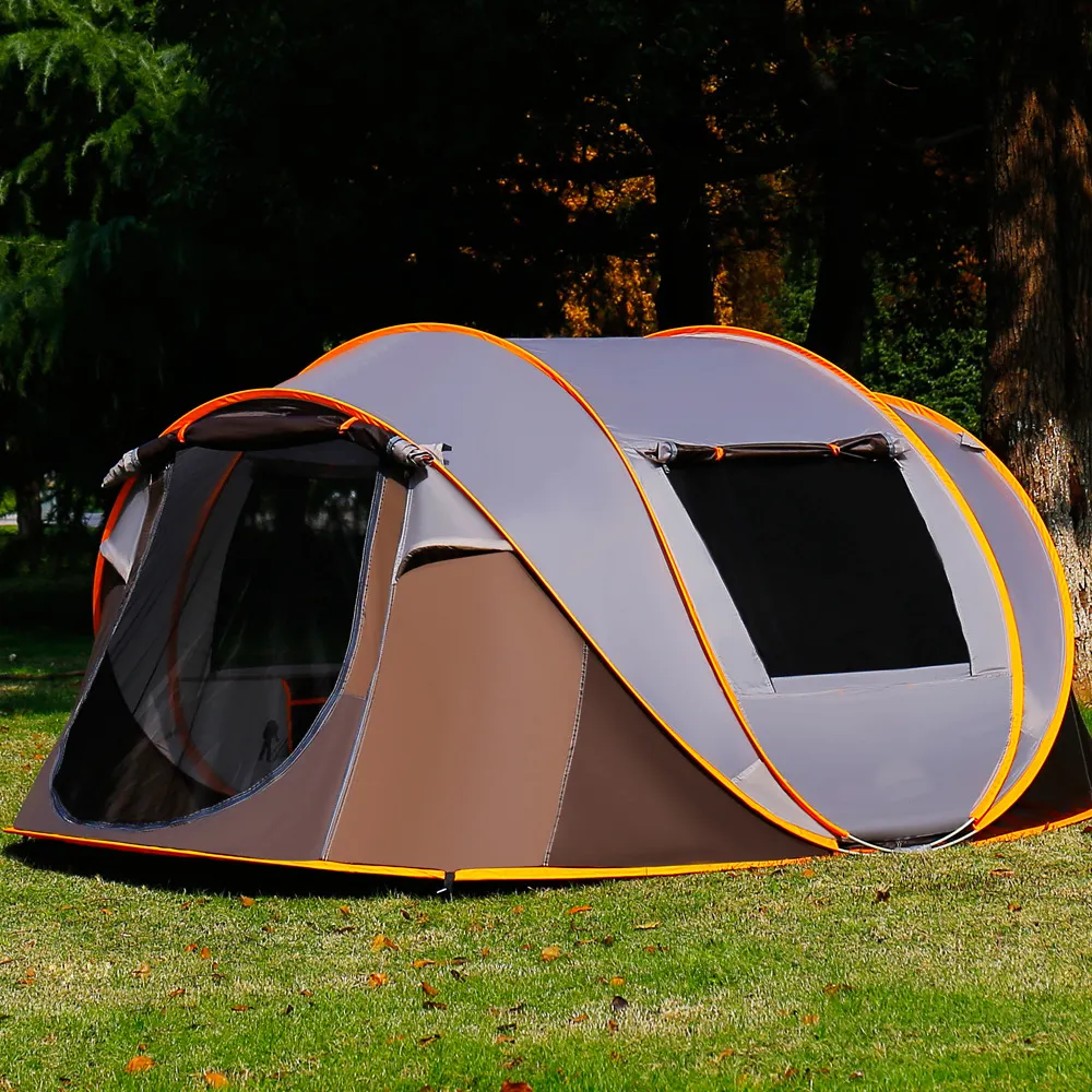 Professional Custom Design Folding Outdoor Camping Four Person Quick-Opening Pop Up Tent