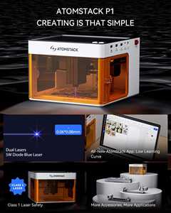 Máquina de grabado láser Atomstack P1 5W con rodillo giratorio láser R8 <span class=keywords><strong>Pro</strong></span>, Mini impresora grabadora portátil de escritorio DlY para botellas - Product Image 6