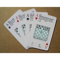 Cartes à Jouer en Papier sur le Thème des Ouvertures d'Échecs : 52 Variations d'Ouvertures avec 54 Cartes – Jeu de Cartes Anglais, Espagnol, Français