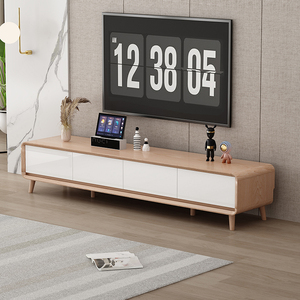 <span class=keywords><strong>Meuble</strong></span> <span class=keywords><strong>TV</strong></span> sur pied en bois massif de luxe, anti-poussière, moderne, avec rangement, console gain de place, meubles de salon, téléviseurs - Product Image 5