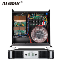 Amplificateur de puissance audio professionnel DSP AUWAY TD1200 Classe TD 1200W, 4 ohms, boîtier métallique, 2 canaux, 2U, XLR/Speakon, subwoofer
