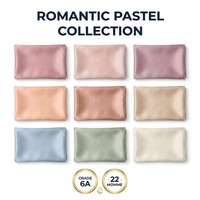 Taie d'oreiller rectangulaire unie en soie de mûrier rose pour cadeaux de mariage avec logo personnalisé et boîte de mariage en option