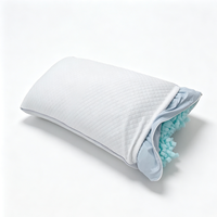 Oreiller corporel moelleux réglable de qualité supérieure, oreiller de soutien de la tête moelleux et solide pour adultes allergiques et oreillers pour dormeurs latéraux
