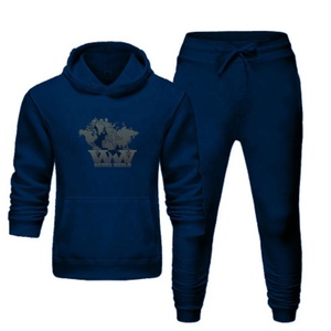 Conjunto Deportivo Personalizado Unisex, Sudadera con Capucha, Informal, para Gimnasio, de Felpa, Transpirable, Color Sólido - Product Image 3