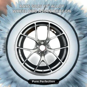 ล้อแม็กซ์ Lanlin National Casting Alloy RAYS <span class=keywords><strong>G025</strong></span> ขนาด 19 นิ้ว ลายมังกรเอเชีย 120 มม. 114.3 มม. 15 มม. ET 0 มม. สีดำ ใช้ได้กับรถทุกรุ่น - Product Image 2