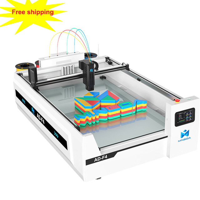 MINGDA AD-F4 4 Colors 3D Letter Illuminated Signage Printer Fast Printing Channel Letter 3d Print for Advertising Logo