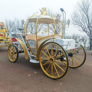 Carruaje de Calabaza Blanco de <span class=keywords><strong>Cenicienta</strong></span>, Estilo Carruaje de Caballos, de Wobeiqi, para Parques de Atracciones, Guarderías o Uso Doméstico - Product Image 1