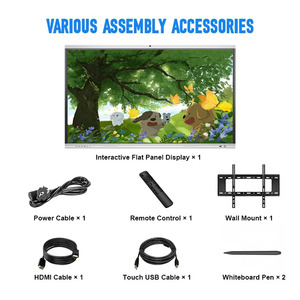 Pizarra Inteligente Android 16 4K de 65 Pulgadas al por Mayor con Pizarra Digital IA, Pantalla Dividida en <span class=keywords><strong>4</strong></span> para Reuniones de Negocios, 500 Nits, FCC/CE - Product Image 6