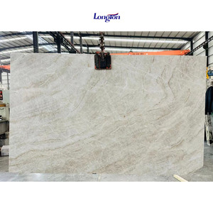 Brazil tự nhiên Taj Mahal quartzite đánh bóng lớn slab ánh sáng màu xám đá cẩm thạch nhà khách sạn dự án tường sàn gạch Vanity bảng Top trang trí nội thất - Product Image 1