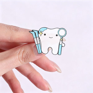 Ensemble d'épingles en émail pour professionnels de la santé, badges dentaires mignons pour la décoration quotidienne - Product Image 2