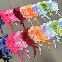 ZSY Broderie 3d Dentelle Fleurs Patch Rose Applique Dentelle pour Robe Sac Accessoires