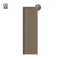 Portes intérieures en bois insonorisées modernes haut de gamme avec divers designs, portes de chambre écologiques durables adaptées à l'habitat