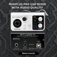 Carte d'enregistrement USB MIDIPLUS haut de gamme pour studio avec suppression du bruit, qualité audio exceptionnelle, interface de qualité professionnelle