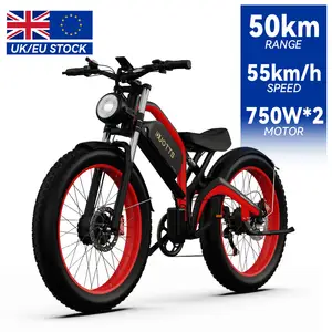 Bicicleta elétrica Duotts N26, 48V, 20AH, 750W * 2 motores duplos, pneu gordo de 26 polegadas, bicicletas elétricas Shimano para adultos, 7 velocidades, até 55 km/h