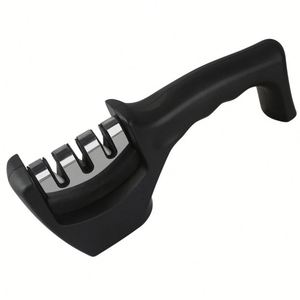 Afilador De Cuchillos ovale en bois Kit d'affûtage de couteaux manuels gobelet aiguiseur de couteaux en diamant aiguiseur de couteaux à rouler en acier - Product Image 1