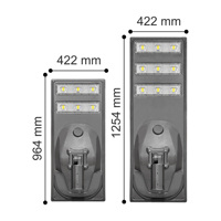 Lampe solaire LED intégrée tout-en-un Hengtong IP65 étanche, alimentation DC par batterie, cellule solaire mono-Si, télécommande, CE, garantie 3 ans