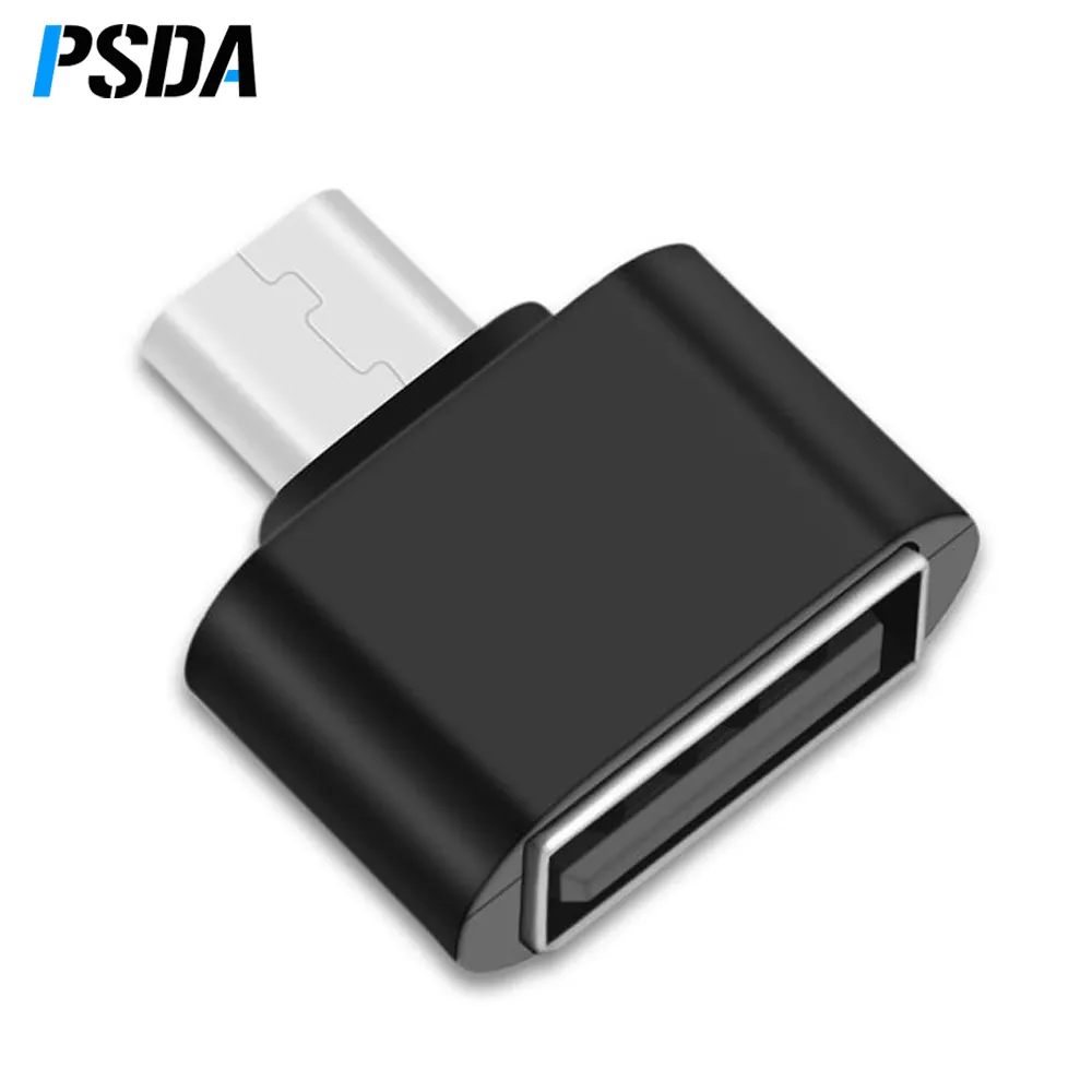 PSDA OTGマイクロUSB-USB2.0メスコンバーターミニアダプタースマートフォン用スマート接続キーボードマウスゲームコントローラー