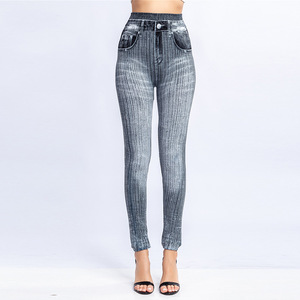 <span class=keywords><strong>Pantalones</strong></span> <span class=keywords><strong>Vaqueros</strong></span> de Cintura Alta con Botones, Ajustados, Elásticos, de Color Sólido, Estilo Europeo, Casuales para <span class=keywords><strong>Mujer</strong></span> - Product Image 6