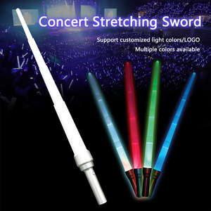 New Cầu Vồng Laser Thanh Kiếm Mở Rộng Phát Sáng Đồ Chơi Đèn Flash <span class=keywords><strong>Wand</strong></span> LED Trẻ Em Đảng - Product Image 3