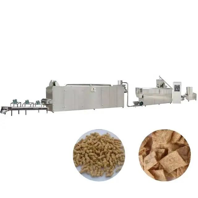 Soya Chunks Machines Soya Meat Food Maker Machine Soy Texture Protein Making Production Line