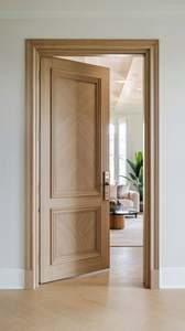 Porte d'entrée en bois moderne pour la maison, le salon, les portes extérieures des maisons, les panneaux de porte de garage - Product Image 2