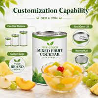 Ingeblikt gemengd fruit in siroop 850g HACCP ISO OEM Groothandel Aangepaste gewichtsverpakking Privélabel Wereldwijde import leverancier
