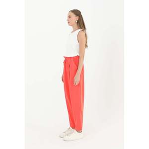 <span class=keywords><strong>Pantaloni</strong></span> a Zampa d'Elefante con Cintura in Vita per Donna Puane - Comodi ed Eleganti <span class=keywords><strong>Pantaloni</strong></span> Corallo per Uso Casual o da Ufficio - Product Image 2