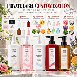Ensemble de bain et de nettoyage : Gel douche éclaircissant bio marque privée, après-shampoing adoucissant, shampoing anti-frisottis - Product Image 4