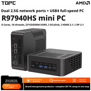 Mini ordinateur hôte Topc R9 7940hs, haute performance, bureau, divertissement, audio et vidéo, mini PC Ps2500048, AMD Ryzen 9 - Product Image 4