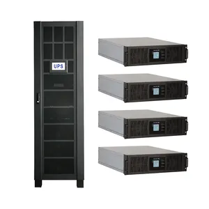 IGBT modulaire en ligne UPS 20KW 60KW alimentation sans coupure avec double contrôleur DSP et conception MTTR UPS industriel