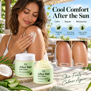 Manteca Corporal Post-Solar de Marca Blanca con Aceite de Coco, Ceramida y Aloe, Cuidado Hidratante Intenso para una <span class=keywords><strong>Piel</strong></span> Suave y Reconfortada 120 g - Product Image 6